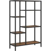 vidaXL Étagère à livres 80x30x120 cm Acier et bois d'ingénierie