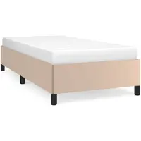 vidaXL Sommier cappuccino brun 100x200 cm simili-cuir