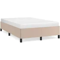 vidaXL Cadre de lit cappuccino brun 120x200 cm simili-cuir