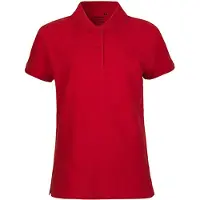 Neutral Neutre O22980 | Polo classique femme / 100% coton équitable - Couleur : Red - Taille : L