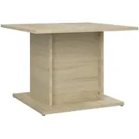 vidaXL Table basse en chêne Sonoma 55,5x55,5x40 cm Matériau dérivé du bois