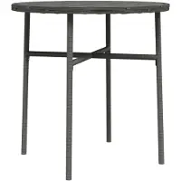 vidaXL Table d'appoint Gris 45 cm Poly rotin