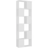 vidaXL Bibliothèque/Séparateur de pièce Blanc 60x24x186 cm