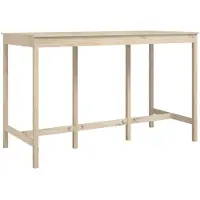 vidaXL Table de bar 180x80x110 cm pin massif