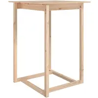 vidaXL Table de bar 80x80x110 cm pin massif