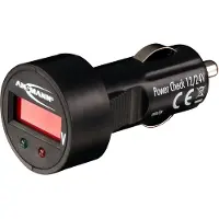 Ansmann Testeur de batterie automobile "Power Check 12-24 V" noir