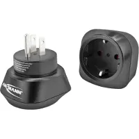 Ansmann Adaptateur de voyage - - 1250-0032 - Prise EU vers prise US - Pour l'étranger