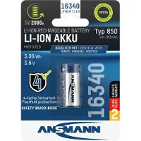 Ansmann 1300-0017 16340 Li-Ion Akku 850mAh 3,6V Standard-Version 1300-0017