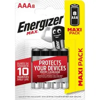 Energizer Piles Alcalines Max AAA/LR3. pack de 8