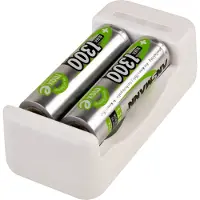Ansmann Charger Basic II avec 2 piles AA 1300mAh 1001-0119-01