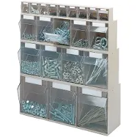 Lockweiler Magasin transparent H 207 x L 600 x P 172 mm blanc - 1500413