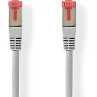 Nedis Câble Cat 6 | RJ45 mâle | RJ45 mâle | S/FTP | 15.0 m | rond | PVC | Gris | Accrocheur
