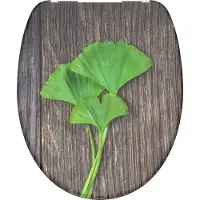 Schutte Abattant de WC GINKO & WOOD, abattant de WC thermodurcissable avec motif soft close
