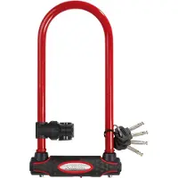 Master Lock Antivol de vélo en U - - 8195EURDPROCOLWR - Acier résistant aux chocs. Clé. Édition limitée
