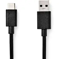 Nedis Câble Nedis USB 3.0 USB A Mâle-USB C Mâle 1 M Noir