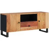 vidaXL Armoire TV 105x33,5x46 cm Bois massif acacia & dérivés du bois