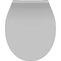 Schutte Siège de toilette SCHÜTTE avec abaissement automatique SLIM GREY Duroplast Gris