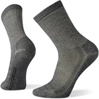Smartwool - Chaussettes de randonnée en laine de mérinos - Hike Classic Edition Full Cushion Crew S Medium Gray en Laine - Taille L - Kaki