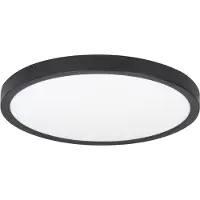 Highlight Plafonnier rond Piatto noir Ø 30,5cm