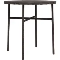vidaXL Table d'appoint brune 45 cm Poly rotin