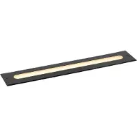 QAZQA Spot encastré de sol moderne noir 50 cm avec LED IP65 - Eline
