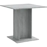 vidaXL Table de salle à manger Gris Sonoma 80x80x75 cm Bois composite