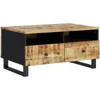 vidaXL Table basse 80x54x40 cm bois massif mangue & bois composite