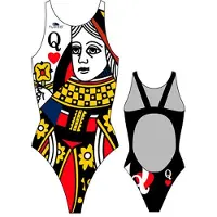 Turbo Queen Of Hearts Swimsuit Multicolore M Femme