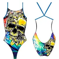 Turbo Hibiscus Pro Racer Thin Strap Swimsuit Multicolore XL Femme
