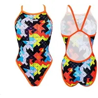 Turbo Flexie Swimsuit Orange XL Femme