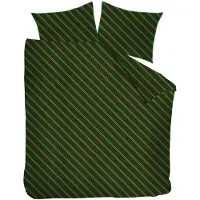 Vt wonen Housse de Couette VT Wonen Diagonal Green Satin-240 x 220 cm | Lits-Jumeaux