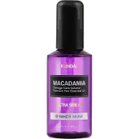 Kundal Sérum capillaire Intense Repair à la macadamia (Musc blanc) - Huile essentielle capillaire de qualité supérieure, ingrédients naturels ult