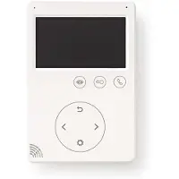 24hShop Moniteur vidéo de porte 4.3" Fonction de déverrouillage Blanc - Nedi