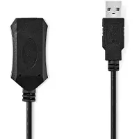 Nedis Câble Rallonge Nedis Active USB 2.0 10 M Noir