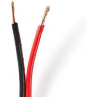 Nedis Cabr2500bk1000 Speaker Cable 2x 2.5 Mm 100 M Rouge