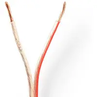 Nedis Câble de Haut-Parleur 2x2,50 mm 15,0 m Transparent