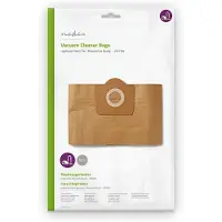 Nedis sacs d'aspirateur - 10 pièces - papier - Le plus souvent vendu pour : Rowenta Bully - ZR765 - Marron