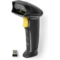 Nedis Scanner de code-barres Laser Sans fil 1D linéaire Alimentation par ba