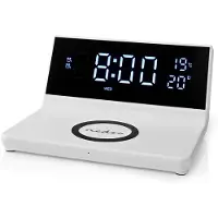 Nedis Wcacq20wt Alarm Clock Argenté