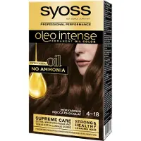 Syoss Oleo Intense 4-18 Mocha Brown Hair Dye - 1 pièce (4-18 Marron moka)