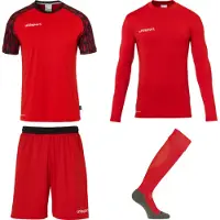 Uhlsport Reaction Set De Gardien De But Enfants - Rouge / Noir | Taille: 128