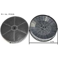 Wpro Filtre à charbon type 57 / AMC072 (2 pièces)