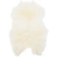 vidaXL Housse de chaise en peau de mouton islandaise Crème 70x110 cm