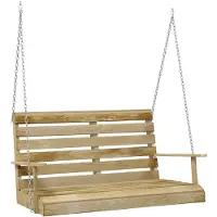 vidaXL Banc à bascule 110 cm Bois de pin imprégné