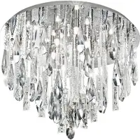 Eglo Calaonda plafonnier en cristal chrome 8x 33W