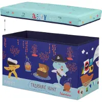 Relaxdays Tabouret coffre jouet pouf enfant