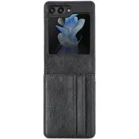 IMoshion Étui de télephone portefeuille Luxe Samsung Galaxy Z Flip 5 - Noir