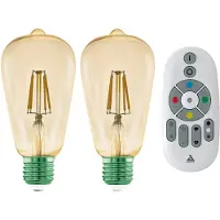 Eglo 12256 Ampoule Led Blanc Chaud 2200 K 4,9 W E27 F