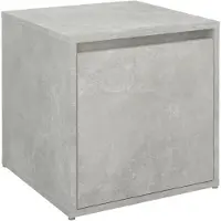 vidaXL Boîte à tiroirs gris béton 40,5x40x40 cm Bois composite
