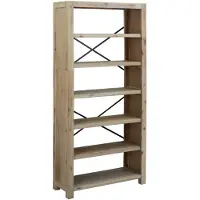 vidaXL Bibliothèque 6 niveaux 80x30x170 cm Bois solide d'acacia